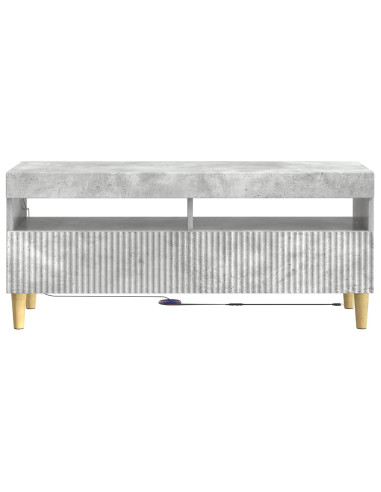 Mobile TV LED Grigio Cemento Legno ingegnerizzato