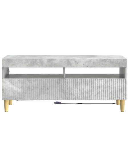 Mobile TV LED Grigio Cemento Legno ingegnerizzato
