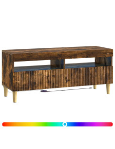 Mobile TV LED Rovere Fumo Legno ingegnerizzato 2