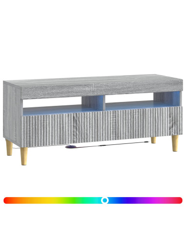 Mobile TV LED Sonoma grigio Legno ingegnerizzato
