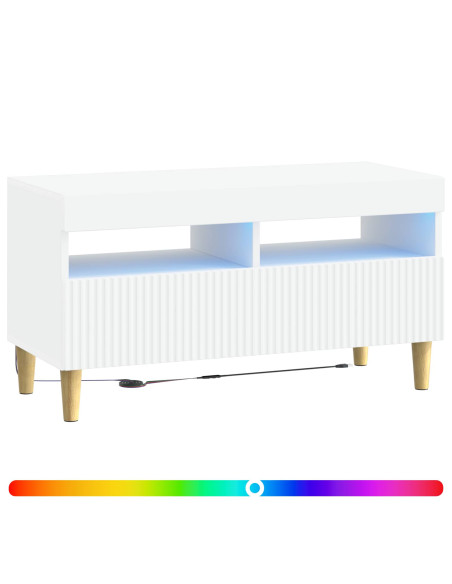 Mobile TV LED Bianco Legno ingegnerizzato