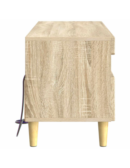 Mobile TV LED Rovere Sonoma Legno ingegnerizzato