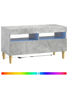 Mobile TV LED Grigio Cemento Legno ingegnerizzato 2