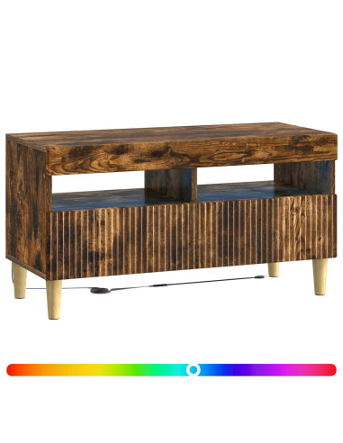 Mobile TV LED Rovere Fumo Legno ingegnerizzato