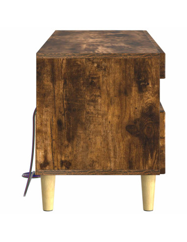 Mobile TV LED Rovere Fumo Legno ingegnerizzato