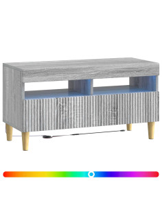 Mobile TV LED Sonoma grigio Legno ingegnerizzato 2