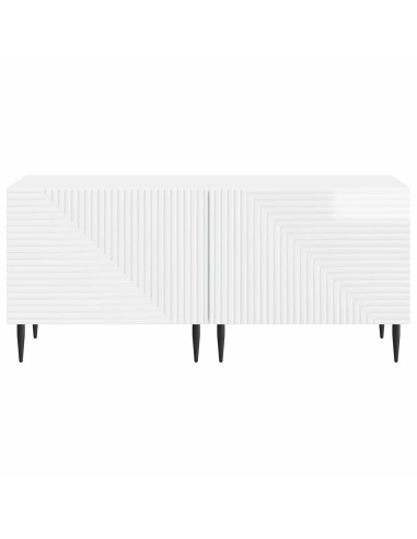 Mobile TV Bianco Lucido Legno ingegnerizzato