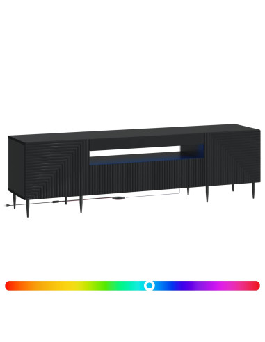 Mobile TV LED Nero Legno ingegnerizzato