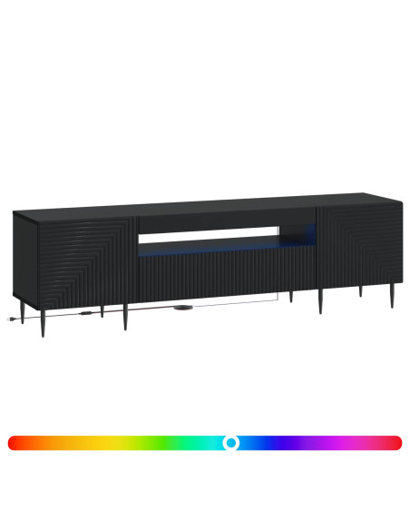 Mobile TV LED Nero Legno ingegnerizzato