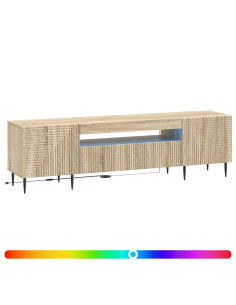 Mobile TV LED Rovere Sonoma Legno ingegnerizzato 2