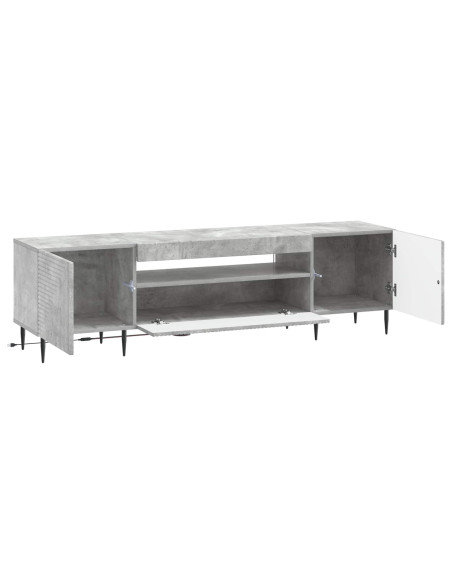 Mobile TV LED Grigio Cemento Legno ingegnerizzato
