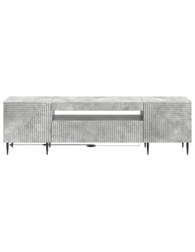 Mobile TV LED Grigio Cemento Legno ingegnerizzato