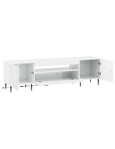 Mobile TV LED Bianco Lucido Legno ingegnerizzato