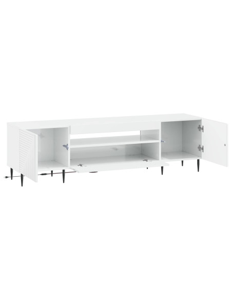 Mobile TV LED Bianco Lucido Legno ingegnerizzato