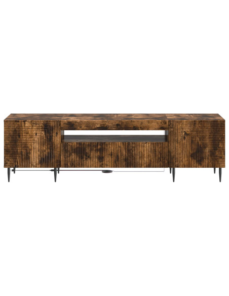 Mobile TV LED Rovere Fumo Legno ingegnerizzato
