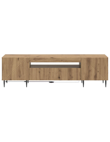 Mobile TV LED Rovere Artigianale Legno ingegnerizzato