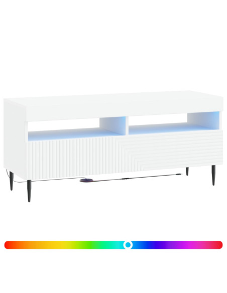 Mobile TV LED Bianco Legno ingegnerizzato