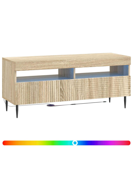 Mobile TV LED Rovere Sonoma Legno ingegnerizzato