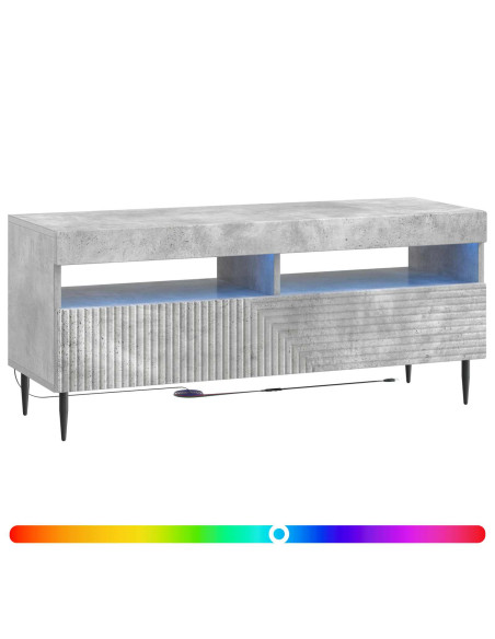 Mobile TV LED Grigio Cemento Legno ingegnerizzato
