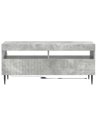 Mobile TV LED Grigio Cemento Legno ingegnerizzato