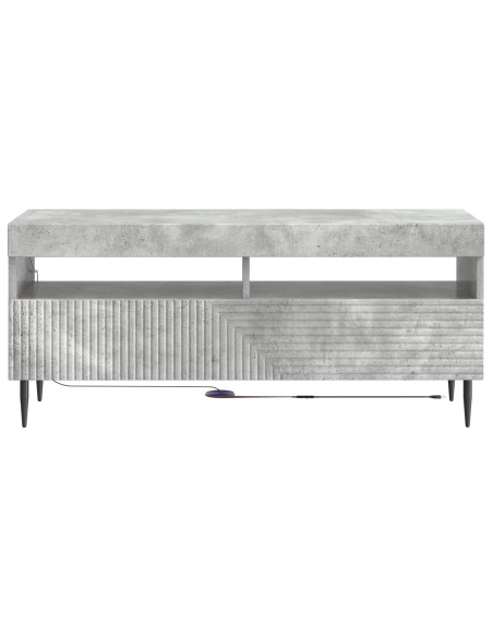 Mobile TV LED Grigio Cemento Legno ingegnerizzato