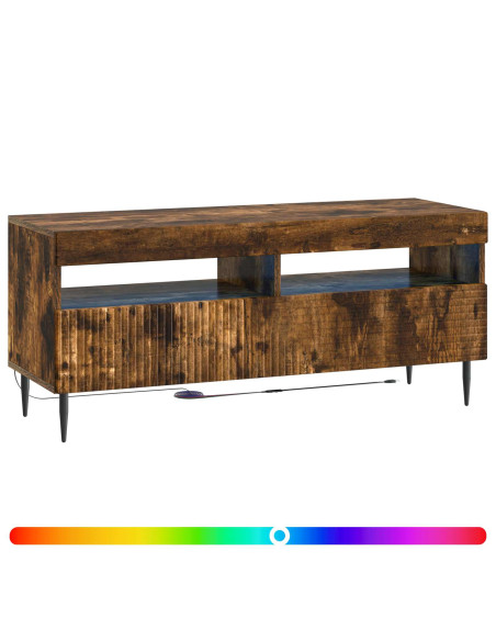 Mobile TV LED Rovere Fumo Legno ingegnerizzato