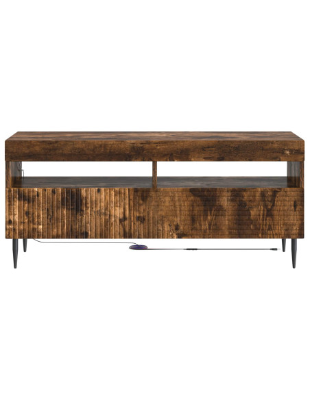 Mobile TV LED Rovere Fumo Legno ingegnerizzato
