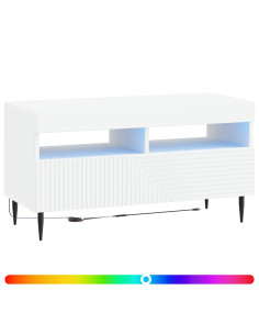 Mobile TV LED Bianco Legno ingegnerizzato 2