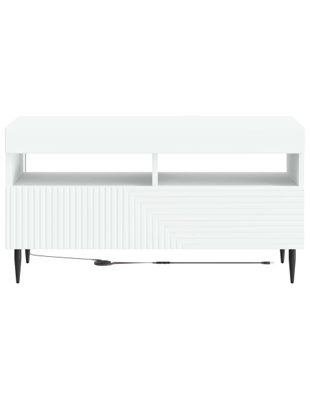 Mobile TV LED Bianco Legno ingegnerizzato
