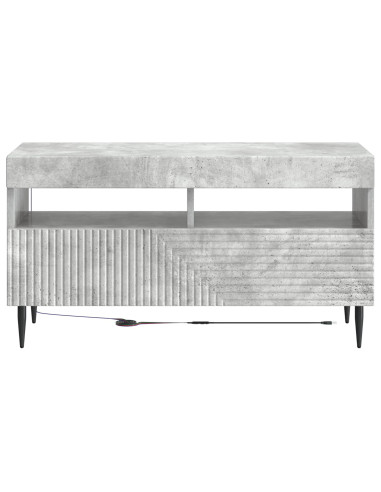 Mobile TV LED Grigio Cemento Legno ingegnerizzato
