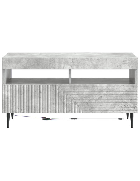 Mobile TV LED Grigio Cemento Legno ingegnerizzato