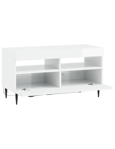 Mobile TV LED Bianco Lucido Legno ingegnerizzato