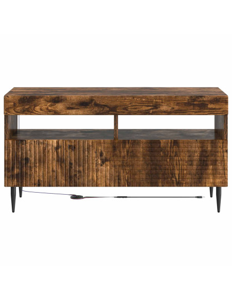 Mobile TV LED Rovere Fumo Legno ingegnerizzato