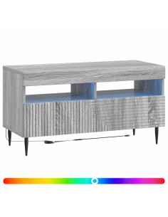 Mobile TV LED Sonoma grigio Legno ingegnerizzato 2