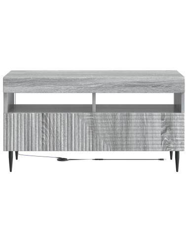 Mobile TV LED Sonoma grigio Legno ingegnerizzato