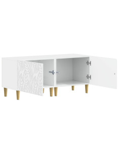 Mobile TV Bianco Lucido Legno ingegnerizzato 2