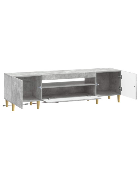 Mobile TV LED Grigio Cemento Legno ingegnerizzato