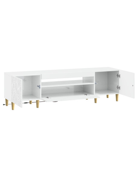 Mobile TV LED Bianco Lucido Legno ingegnerizzato