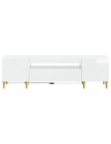 Mobile TV LED Bianco Lucido Legno ingegnerizzato