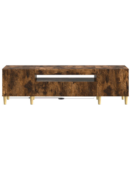 Mobile TV LED Rovere Fumo Legno ingegnerizzato