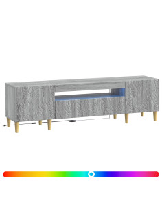Mobile TV LED Sonoma grigio Legno ingegnerizzato 2