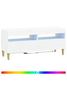 Mobile TV LED Bianco Legno ingegnerizzato 2