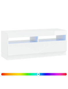 Mobile TV LED Bianco Lucido Legno ingegnerizzato 2