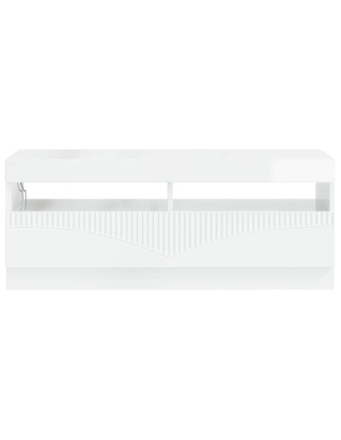 Mobile TV LED Bianco Lucido Legno ingegnerizzato