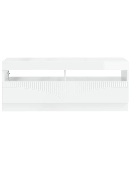 Mobile TV LED Bianco Lucido Legno ingegnerizzato