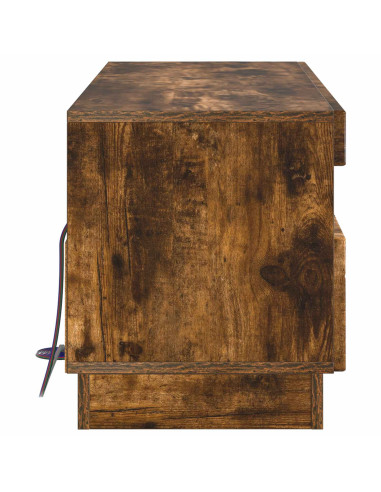 Mobile TV LED Rovere Fumo Legno ingegnerizzato
