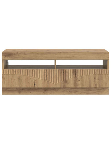Mobile TV LED Rovere Artigianale Legno ingegnerizzato