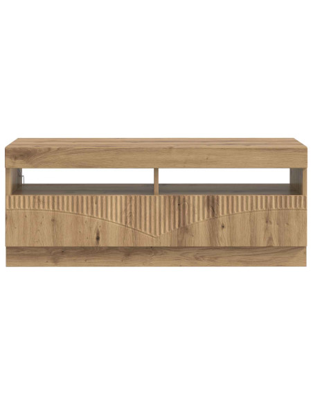 Mobile TV LED Rovere Artigianale Legno ingegnerizzato