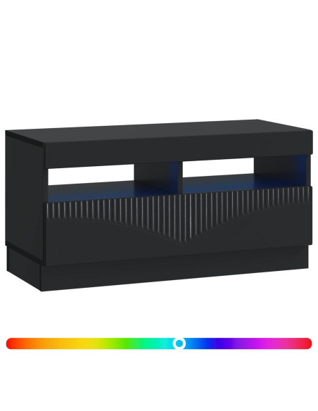 Mobile TV LED Nero Legno ingegnerizzato