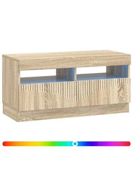 Mobile TV LED Rovere Sonoma Legno ingegnerizzato
